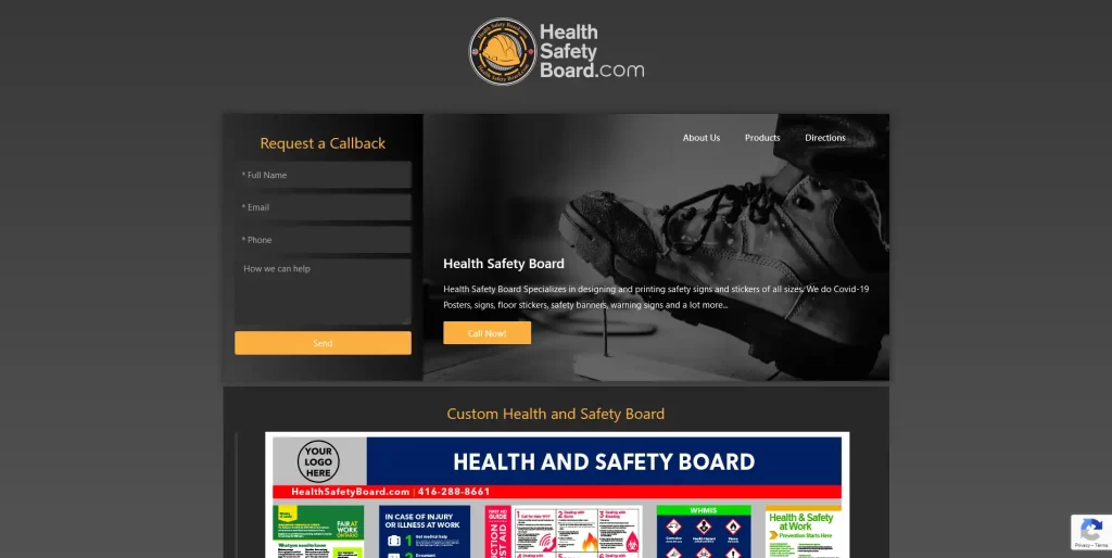 Healthsafetyboard.com - Branding Centres GTA