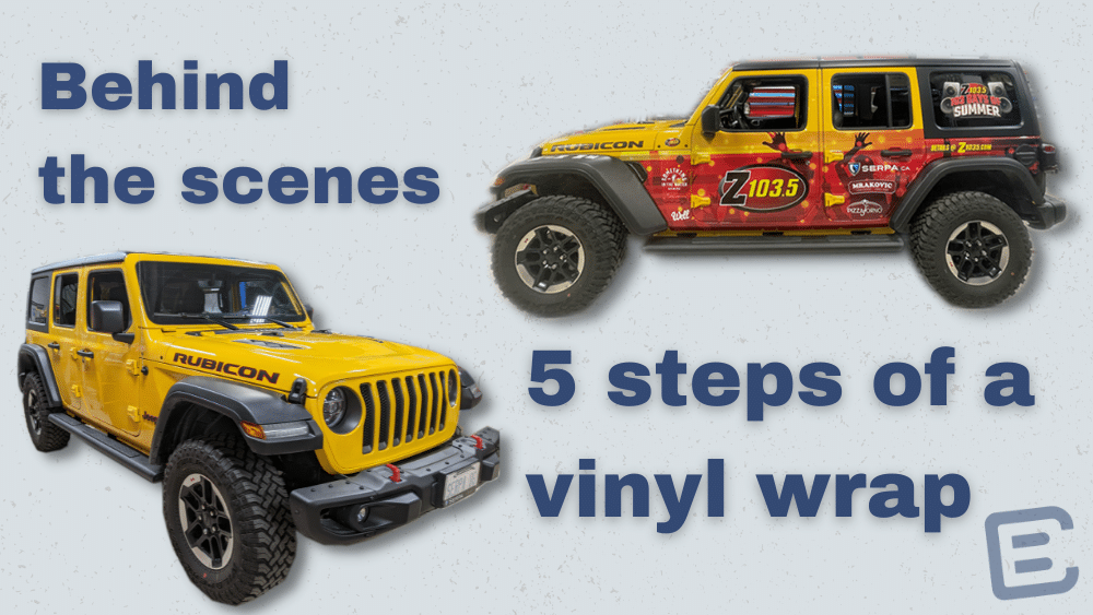 5 steps of a wrap title image - Branding Centres