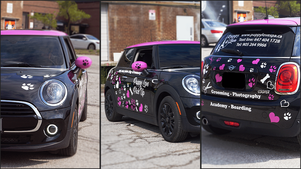Branded vehicle collage