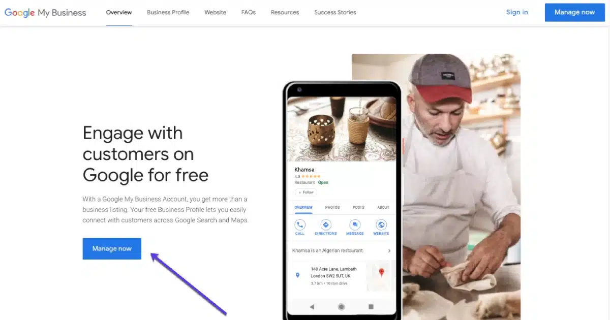 Create Google My Business Screen - Branding Centres