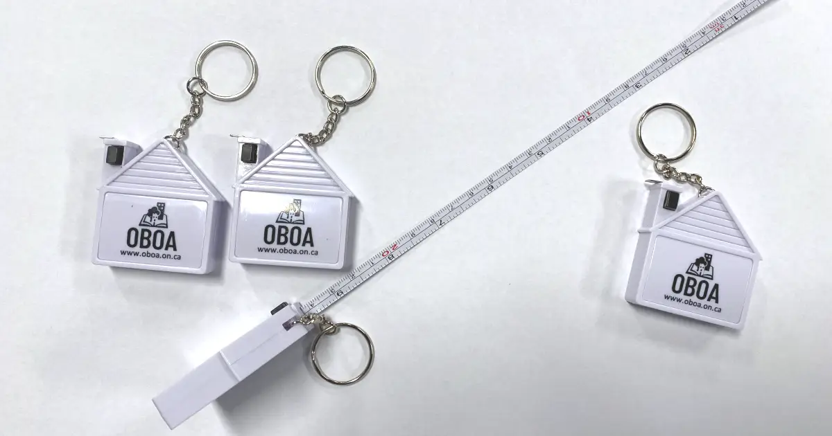 Custom Keychain Measuring Tape - OBOA - Custom Promotional Products in Toronto
