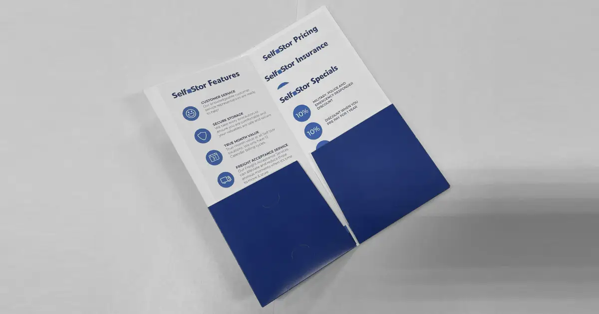 Pocket Folders for Self Stor - Inside of the folder - Branding Centres
