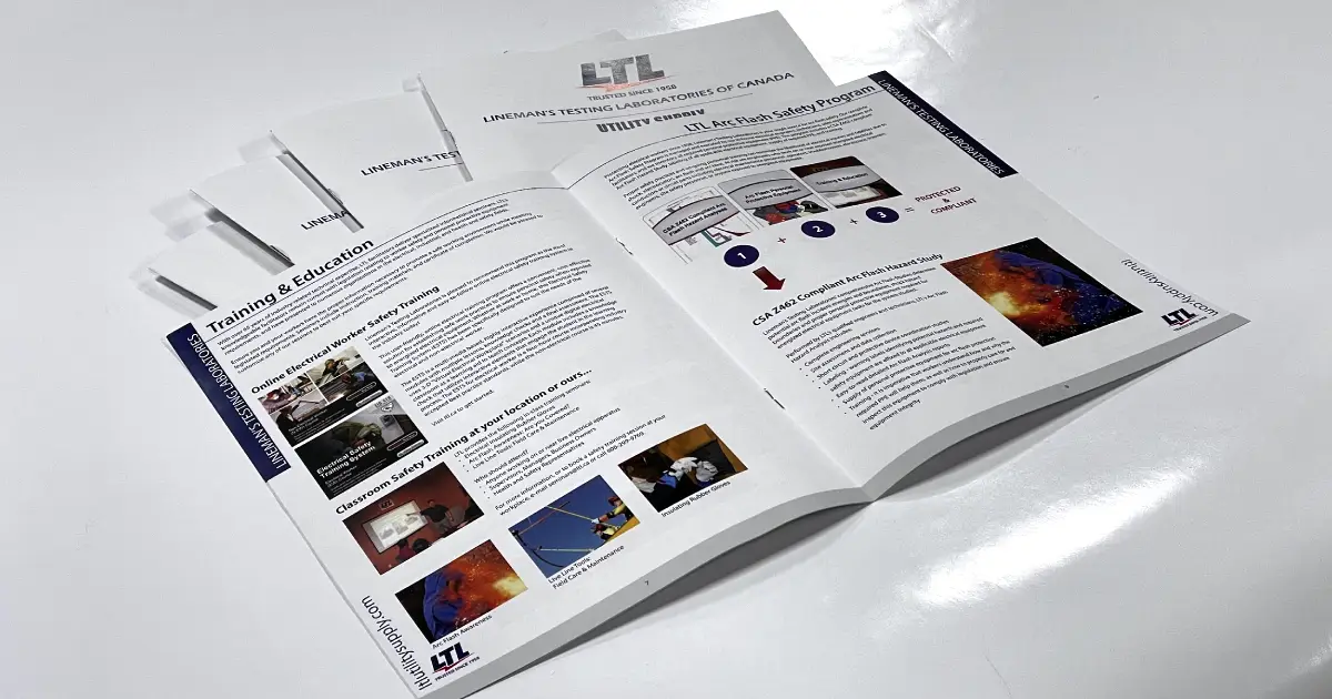 Custom Booklets Printing for Lineman's Testing Laboratories of Canada - Branding Centres - Finished Product 3