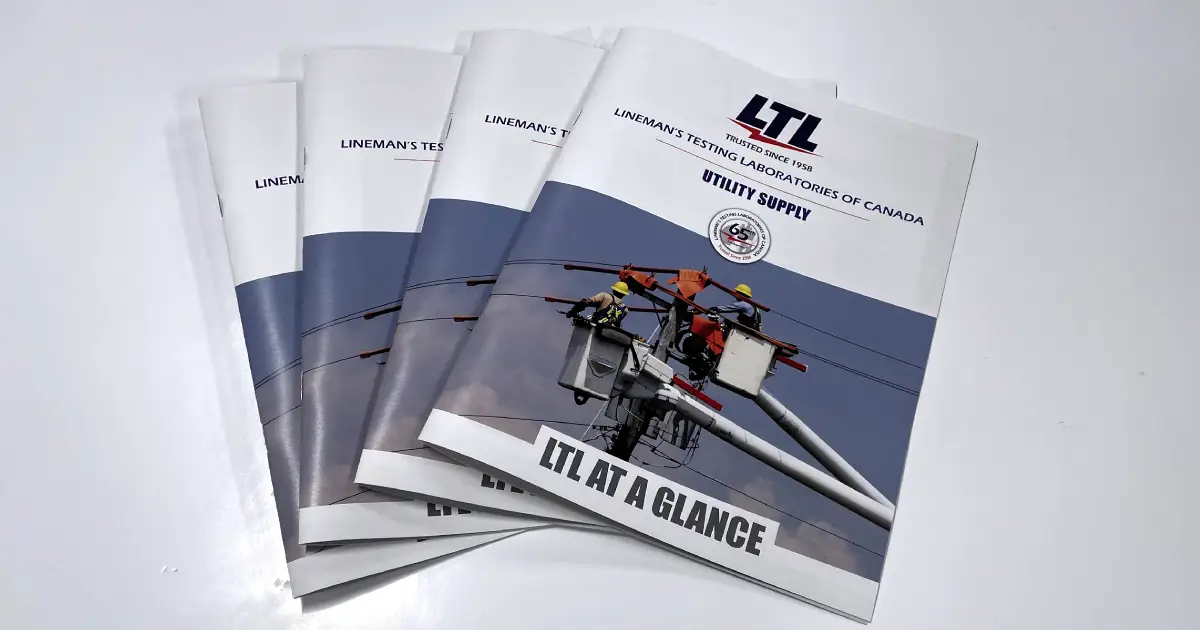 Custom Booklets Printing in Toronto for Lineman's Testing Laboratories of Canada - Finished Product 2