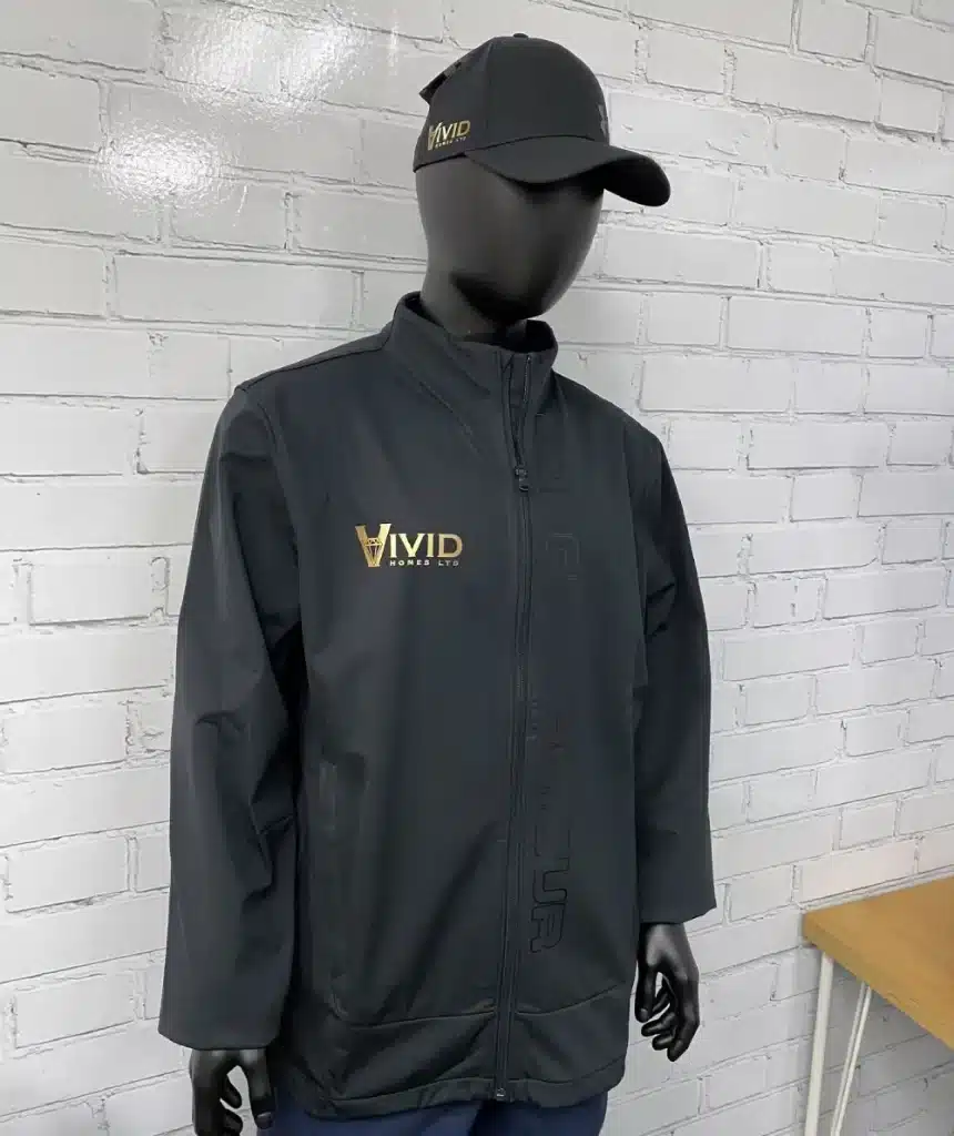 Custom-Branded Apparel for Vivid Homes - Jackets and Hats - Branding Centres