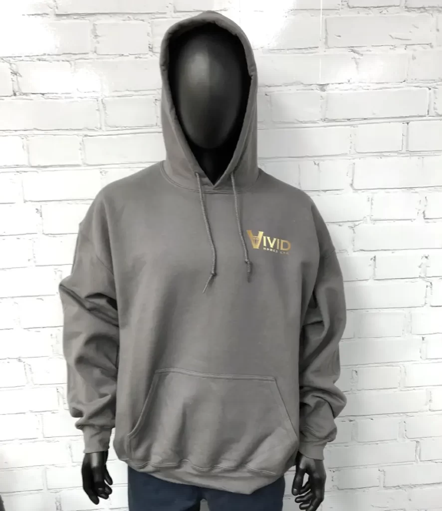 Custom-Branded Hoodies for Vivid Homes - Front View