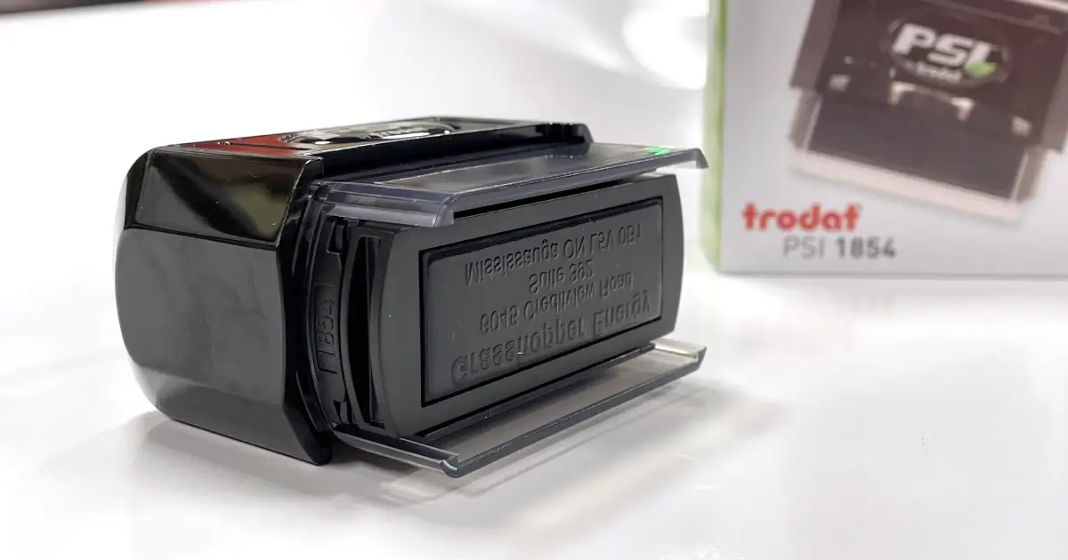 Grasshopper Energy Custom Address Stamps by Branding Centres - Self-Inking Stamps