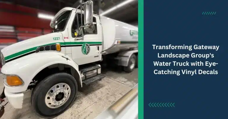 Transforming Gateway Landscape Group's Water Truck with Eye-Catching Vinyl Decals