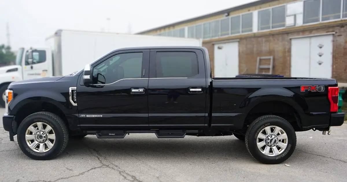 Apex Property Management - Ford F350 Partial Wrap - Before