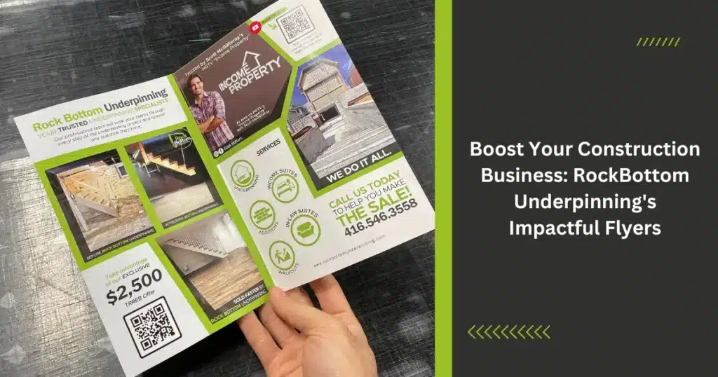 Boost Your Construction Business: RockBottom Underpinning's Impactful Flyers