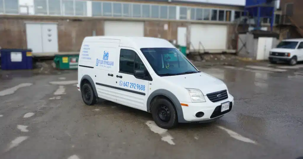 commercial decals for Let Me Upgrade ford transit connect