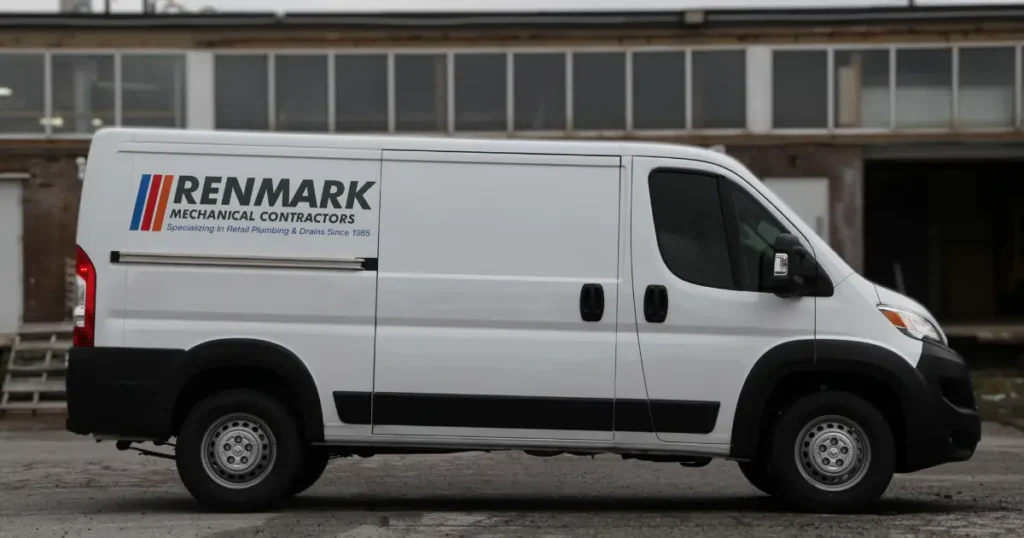 Renmark decals Showcased on a Dodge Cargo