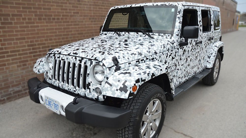Jeep Wrangler 2019 - Full Wrap - Custom Designed Wraps - Avery Dennison and 3M wrapping shop in GTA - Branding Centres